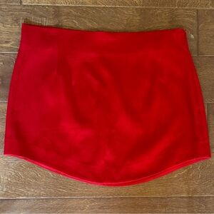 Zara Vibrant Red Mini Skirt